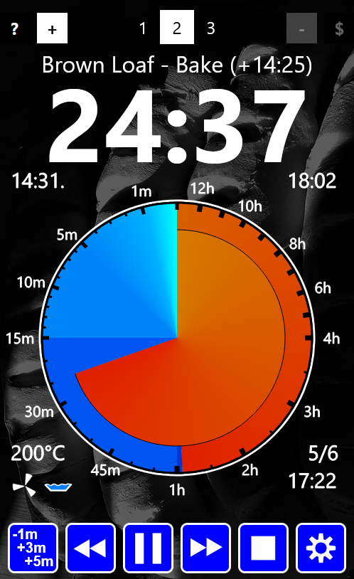 LunchTime Timer: a kitchen timer that guides you through recipes